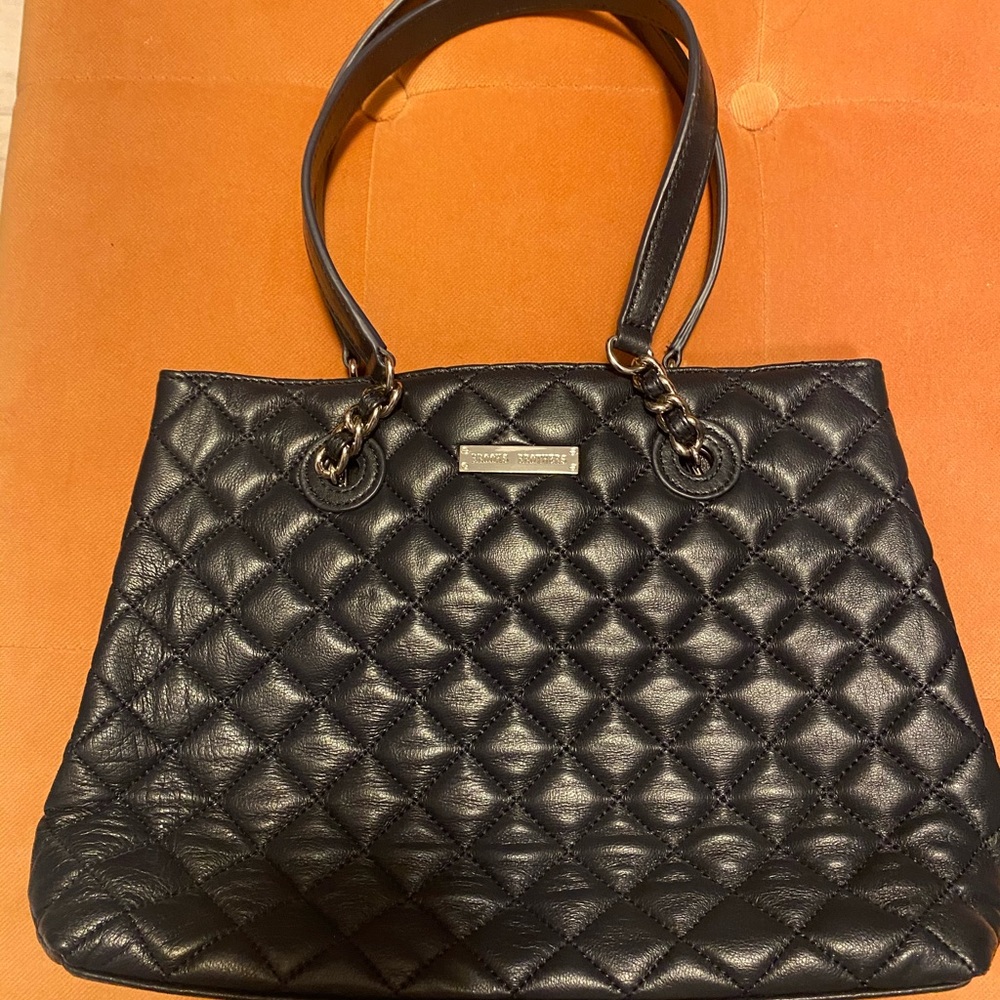 Brooks brothers quilted navy bag